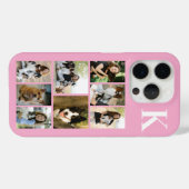 Moderne 8 Huisdier Foto Roze Case-Mate iPhone Case (Achterkant (horizontaal))