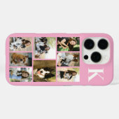 Moderne 8 Huisdier Foto Roze Case-Mate iPhone Case (Achterkant (horizontaal))