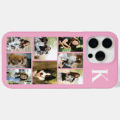 Moderne 8 Huisdier Foto Roze Case-Mate iPhone Case (Achterkant (horizontaal))