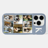 Moderne 8 Huisdier Foto Stof Blauw Case-Mate iPhone Case (Achterkant (horizontaal))