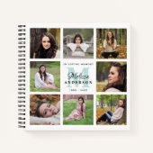 Moderne 8 Memorial GuestBook met fotoliefhebbend g Notitieboek (Voorkant)