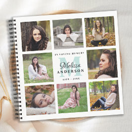 Moderne 8 Memorial GuestBook met fotoliefhebbend g Notitieboek