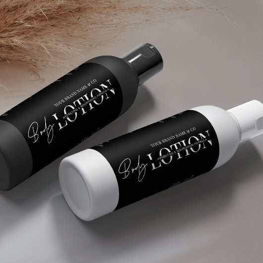 Moderne 8 OZ Kosmetische Fles Body Wash Lotion Lab Sparkling Wijnetiket