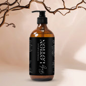 Moderne 8 OZ Kosmetische Fles Body Wash Lotion Lab Sparkling Wijnetiket