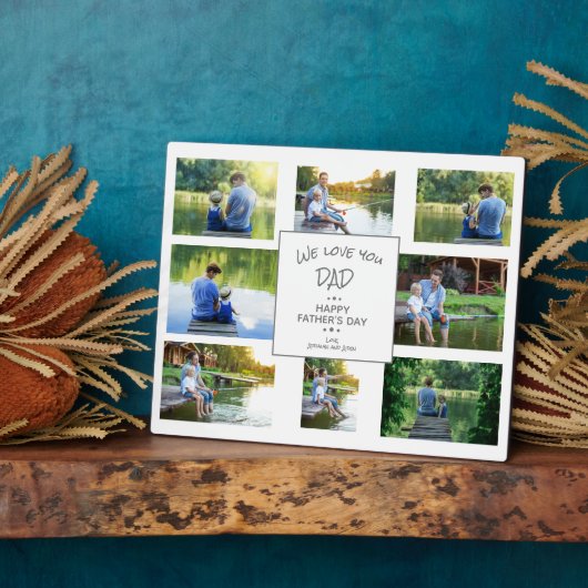 Moderne 8 Photo Collage Vaderdag Keepomwille Fotoplaat (Zijkant)