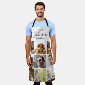 Moderne 9 foto familie collage | Gepersonaliseerd Schort (Gedragen)