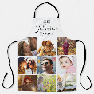 Moderne 9 Foto Familiecatalogus   Gepersonaliseerd Schort