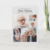 Moderne 9-foto gevouwen begrafenis/viering van het programma (Voorkant)