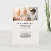 Moderne 9-foto in liefdevolle herinnering gevouwen programma (Achterkant)