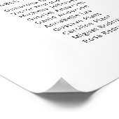 Moderne 9 Tafels Vind Je Plaats Zitplaatsindeling Poster (Hoek)