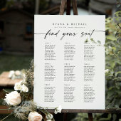 Moderne 9 tafels Vind uw Zitplaatskaart Poster