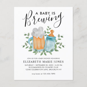 Moderne A Baby is Baby shower I van de brouwflesfl