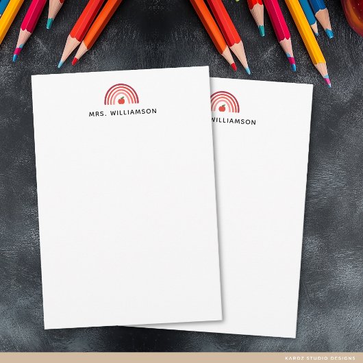 Moderne A Notitie van Docent Naam Notitie Notitiekaartje
