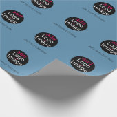 Moderne aanbieding  Business Dusty Blue Cadeaupapier (Hoek)