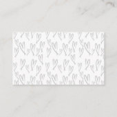 Moderne aanbiedingen voor zwarte en witte bruiloft informatiekaartje (Achterkant)