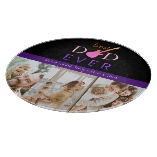 Moderne aandenken Beste pap foto collage vaders da Snijplank (Hoek)