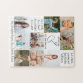 Moderne aandenken fotocollage beste oma ooit legpuzzel (Horizontaal)