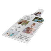 Moderne aandenken We houden van je Oma Fotocollage Snijplank (Hoek)