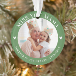 Moderne Aandenkenfoto Herinnering aan Verlies Ornament