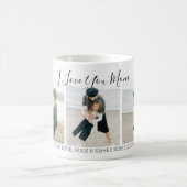 Moderne Aangepast I hou van je moeder | 3 Foto Koffiemok (Center)