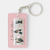 Moderne Aangepast I hou van je moeder | 3 Foto-Sle Sleutelhanger (achterkant)