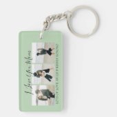 Moderne Aangepast I hou van je moeder | 3 Foto-Sle Sleutelhanger (achterkant)