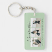 Moderne Aangepast I hou van je moeder | 3 Foto-Sle Sleutelhanger (Voorkant)