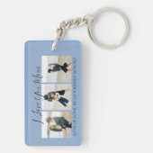 Moderne Aangepast I hou van je moeder | 3 Foto-Sle Sleutelhanger (achterkant)