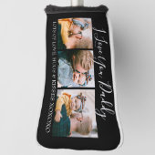 Moderne Aangepast I hou van je papa | 3 Foto Golfheadcover (Draai 90)