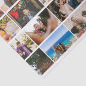 Moderne Aangepaste 12 foto-Collage familie op maat Tissuepapier (Detail)