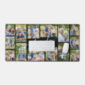 Moderne aangepaste 14 foto collage familie script bureaumat (Keyboard & Muis)
