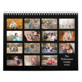Moderne aangepaste 15 maanden foto kalender (Hoes)