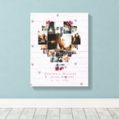 Moderne, aangepaste 18-hartencadeaus voor afbeeldi canvas afdruk (Insitu (Houten vloer))