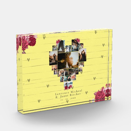 Moderne, aangepaste 18-hartenfoto's Gf bf Fotoblokken (Links)