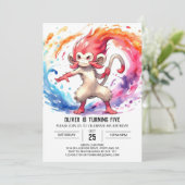 Moderne aangepaste aap verjaardag kaart (Staand voorkant)