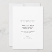 Moderne Aangepaste Baby foto Hartelijk dank Aankondiging (Achterkant)