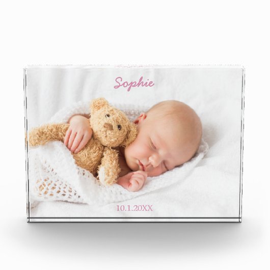 Moderne aangepaste Baby-fotoblok Fotoblokken (Voorkant)