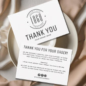 Moderne aangepaste bedrijf logo business dank u kaart