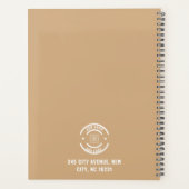 Moderne Aangepaste Bedrijfslogo Merkplanner Planner (Achterkant)