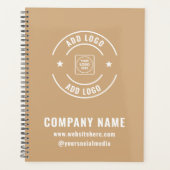 Moderne Aangepaste Bedrijfslogo Merkplanner Planner (Voorkant)