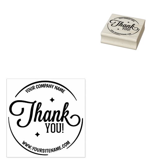 Moderne, aangepaste bedrijven - Hartelijk dank Rubberstempel (Gestempeld)