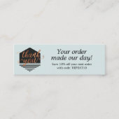 Moderne aangepaste bestelling Hartelijk dank Mini Visitekaartje (Voorkant)