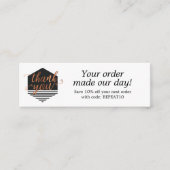 Moderne aangepaste bestelling Hartelijk dank Mini Visitekaartje (Voorkant)