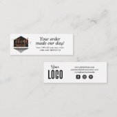 Moderne aangepaste bestelling Hartelijk dank Mini Visitekaartje (Voorkant / Achterkant)