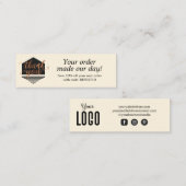 Moderne aangepaste bestelling Hartelijk dank Mini Visitekaartje (Voorkant / Achterkant)