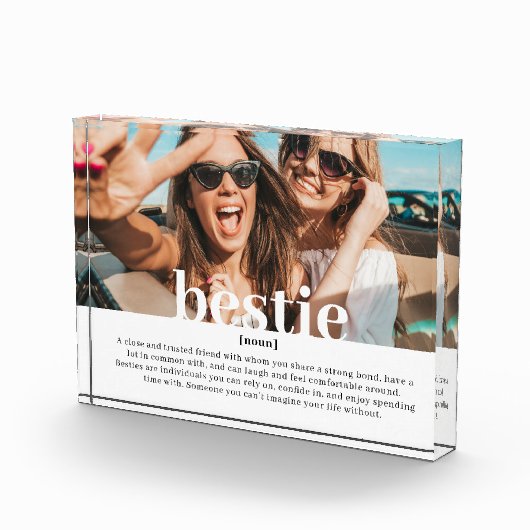 Moderne aangepaste bestitie betekent beste vriende fotoblokken (Rechts)