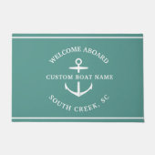 Moderne aangepaste botnaam Welkom op de kaart van  Deurmat (Voorkant)