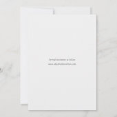 Moderne Aangepaste bruiloft foto's opslaan Datum K Save The Date (Achterkant)