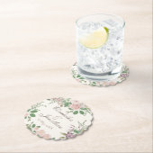 Moderne, aangepaste bruiloft op maat kartonnen onderzetters (Insitu)