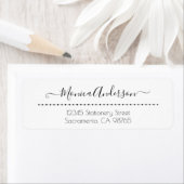 Moderne Aangepaste Calligrafie Script Naam Etiket (Insitu)